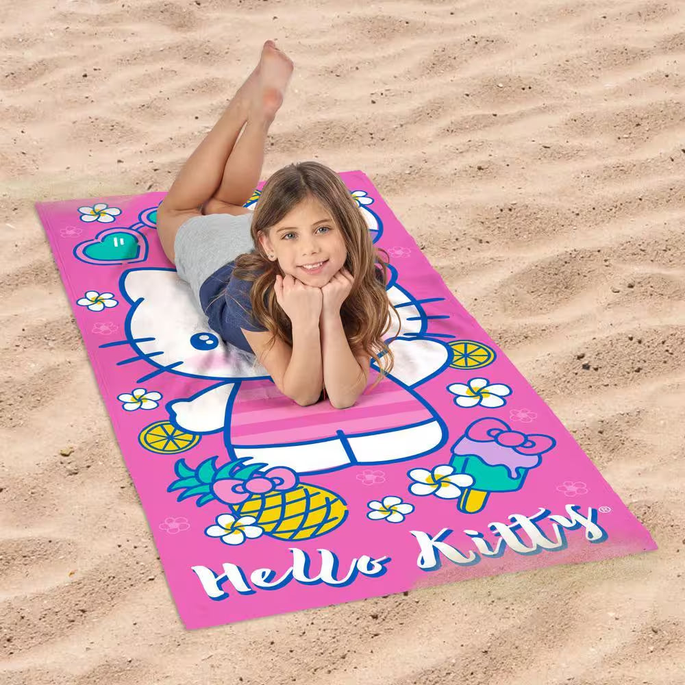 Sanrio Hello Kitty Vacay Kitty Microfiber Beach Towel