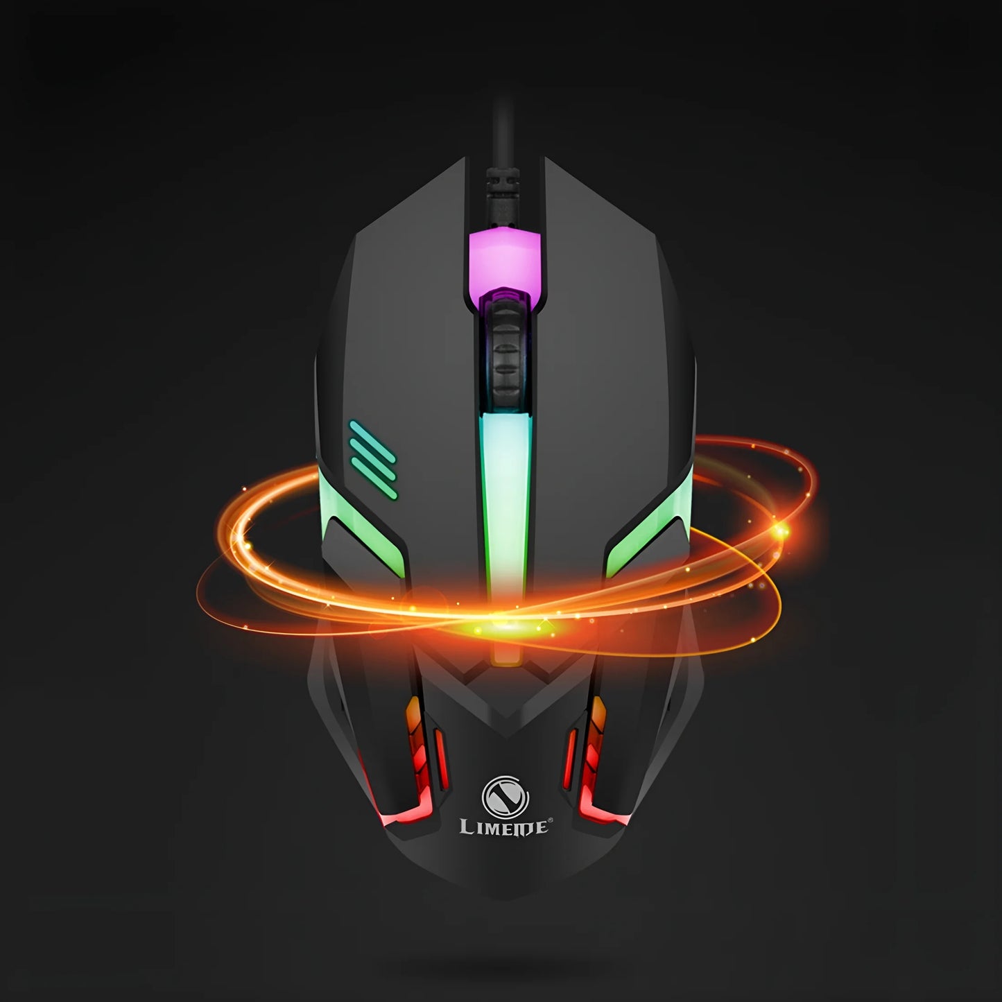 Gaming Keyboard and Mouse Combo,Luminous Wireless Mechanical Feel Keyboard with Suspended Keys,104-Key Backlit Adjustable Keyboard and Ergonomic Mouse for Pc Gaming Computer Setup